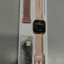 Fitpolo Smart Watch for Women, 1.85" AMOLED Fitness Tracker with Bluetooth Call, Heart Rate/Sleep/SPO Monitor, 100+ Sports Modes, 3ATM Waterproof Smartwatch for Android/iPhone, Includes 2 Bands (Light Pink)