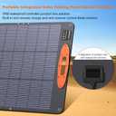 SOKIOVOLA N-Type 16BB 200W Portable Solar Panel for EF/Jackery/Bluetti/Anker Power Station Foldable Solar Panel 25% High Efficiency IP68 Waterproof for Outdoor Trip RV Camping Blackout Off Grid
