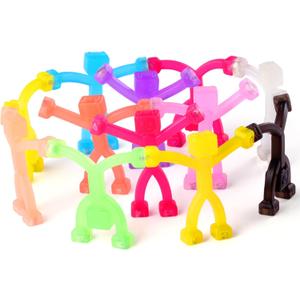 Valentines Day Gifts for Kids: 12Pcs Magnetic-People-Magnet-Men, Travel Toys for Kids, Cute Robot & Funny Magnets, School Party Favors Bulk, Small Toys for Classroom Prizes, Easter Egg Stuffers