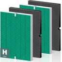 116130 Toxin Absorber Replacement Filter H for Winix 5500-2 AM80 Plasmawave Air Purifier, True HEPA Filter and Activated Carbon Filter Combo Pack, 2 Set, Green