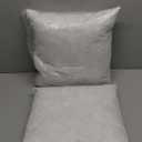 Feathers Down Pillow Inserts 14x14, Set of 2, 100% Organic Cotton Shell, Soft Decorative Square Throw Pillows for Living Room Sofa, Couch, or Bed (White)