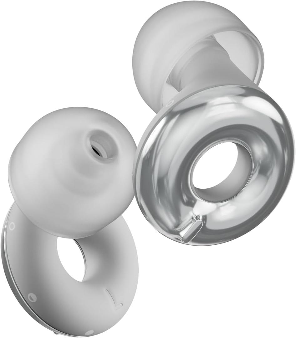 Loop Switch 2 Adjustable Ear Plugs  3 Noise Relief Modes for Ultimate Control | Flexible Noise Reduction Earplugs for Focus, Travel, Socializing, Festivals & More | 20-26 dB (SNR) Noise Reduction (Silver)