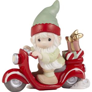 Precious Moments 221037 Ill Be Gnome for Christmas Porcelain Figurine