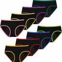 Teens Girls Period Underwear Kids Period Panties Menstrual Leakproof Protective Underwear for Teens Cotton Briefs 12-14Y 