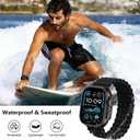 6 Pack Silicone Ocean Solo Loop Bands Compatible with Apple Watch Ultra 3/2/1 49mm 46mm 45mm 44mm 42mm, Soft Stretchy Sport Replacement Wristband for iWatch Series 11 10 9 8 7 6 5 4 3 SE (Black/Dark Gray/Orange/Blue Gray/Army Green/Red)