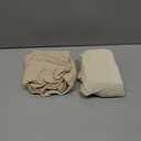 lulumoon Baby Muslin Bassinet Sheets: Cotton Bassinet Sheets Neutral for Boys and Girls - Fitted for Oval Rectangle or Hourglass (White & Yellow)