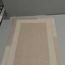 Non Slip Bath Mat, Rubber Backing Ultra Thin Bathroom Rugs Fit Under Door Quick Dry Super Absorbent Washable Bath Rug Shower Mat for Bathroom Floor Bathtub Shower Sink, Easy Care Beige 16"x 24"
