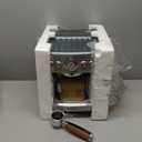 brim 19 Bar Espresso Machine, Fast Heating Cappuccino, Americano, Latte and Espresso Maker, Milk Steamer and Frother, Removable Parts for Easy Cleaning, Stainless Steel with Wood Accents