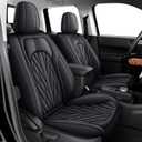 Seat Covers Custom Fit for Ford Maverick : 2022 2023 2024 2025 Pick-up Faux Leather Truck Car Seat Covers Full Set (5 Seats,Black)