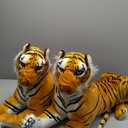 GracesDawn Stuffed Animals-Tiger 26.8 inches (Including Tail Size), Plush Animal Cat for Jungle Theme, Decoration, Cuddling, Ideal Gift for Children (Brown Tiger), Pack of 2