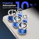 Tensea (3+2PCS Compatible with Samsung Galaxy S25 Ultra Camera Lens Protector, 9H Tempered Glass Camera Cover Screen Protector Metal Individual Ring [Installation Tray][Case Friendly] (Glitter Gray)