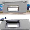 Left Driver Side Sun Visor with Light Mirror, Left Side Sun Visor Compatible with Honda Accord 2008 2009 2010 2011 2012 2013 2014 2015 2016 2017,Replacement Assembly 83280-TA5-A51ZA 83280TA5A51ZA