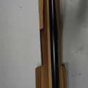Ivilon Drapery Window Curtain Rod - End Cap Style Design 1 Inch Pole. 48 to 86 Inch Color Black