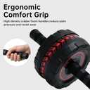 Ab Roller Wheel for Abs Workout - Core Strength Training Equipment for Home Gym with Knee Pad, Abdominal Exercise Wheel for Men and Women