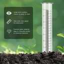 7'' Capacity Rain Gauge Replacement Tube Glass, 2 Pcs Replacement Rain Gauge Tube for Garden Yard Outdoor