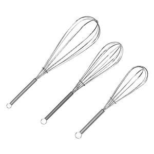 ForTomorrow Stainless Steel Whisk Set - 8"+10"+12" Thin Handle Wisk Balloon Wire Whisks Kitchen Tool for Cooking, Baking, Mixing Blending, Whisking, Beating, Stirring
