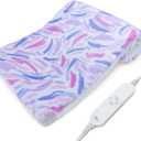 GOQOTOMO Plume Heating Pad for Back Pain Relief- 12" x 24"12 Heat Levels, 8 Timers Stay on, Holiday Gifts for Women, Machine Washable -FWF