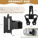 6Pcs E Track Accessories E-Track Tool Holders E-Track Textured Clamping Roller Tool Holders Broom ETrack Tool Holder Hanger for Trailer Accessories Keep Rakes, Shovels, Broom for Truck