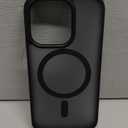 TORRAS Stronger Magnetic for iPhone 14 Pro Case, 12 FT Military Grade Drop Tested, Compatible with MagSafe, Slim Protective Matte Silicone for iPhone 14 Pro Phone Case, Translucent Back/Black Edge