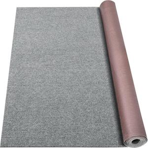 Marine Carpet,5 FT x 20 FT Smoke Gray Indoor Outdoor Carpet 0.2" Thick Boat Carpet with Water-Proof TPE Backing, Non-Slide Outdoor Marine Carpet Roll for Home, Patio, Porch, Deck