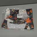 Women Halloween Shirt Funny Pumpkin Face Graphic Tees Autumn Casual V-Neck Fall Short Sleeve Loose Tops (Medium, Black)