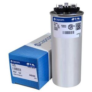 CAP050450440RT - 45/5 uF MFD 440V Round Polypropylene Snap-In Motor Run Capacitor