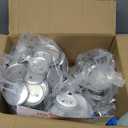 200 Sets Button Maker Supplies, 58mm / 2.28 inch Button Supplies Buttons Parts, (Approx. 2.25 inch) Metal Blank Badge Parts with Blank Paper for Buttons Maker Machine Pin Maker Press