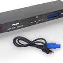 Pknight ArtNet DMX Ethernet Lighting Controller Interface, 19-inch 1 U Rack-mount, 8-Universe Art-Net to DMX512 Output-Only Node (No RDM)