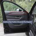 for Mazda CX-50 Door Panel Armrest Cover Trims Matte Wood