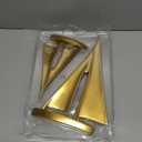 Modern Sculptures Home Decor, Gold Sailboat Decor Ornament, Boat Decorations Statue Decor, Art Sculptures and Statues, Sailboat Gifts Home Office Bathroom Shelf Decor Nautical Decor (2 Pack)