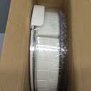 Divided Serving Tray with Lid and Handle,Large Snack Spinner,Snackle Box Container, Multi-Purpose Food Platter for Charcuterie Veggie Fruit, Taco Tuesday Movie Night Travel Beach Picnic Essentials (12" W-1pcs-6 Compartments, White)