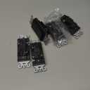 ELEGRP Matte Black Single Pole Decorator Light Switch, 15Amp, 120-277V, Decorative Paddle Rocker Switch Replacement, On/Off Wall Switch, Self-Grounding, Residential/Commercial Grade, UL/CUL (5 Pack)