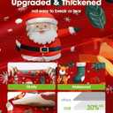 Pureegg Plastic Table Cloth Disposable 10 Pack, 54 x 108 Inch Table Cloths for Parties, Decorative Tablecloths for Rectangle Tables, Christmas Tablecloth Plastic, Leakproof & Sturdy, Christmas Red