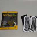 LUX Anti Slip Soccer Knee Socks, Non Slip Football/Basketball/Hockey Sports Grip Socks (Black)