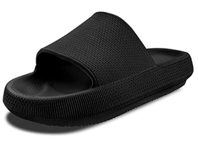 Cloud Slippers For Women and Men, Massage Shower Bathroom EVA Non-Slip Quick Drying House Slippers for Women and Men, 6-7 Women/4.5-5.5 Men