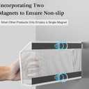 JANE EYRE Magnetic File Holder - 3PCS Paper File Mail Organizer No Drilling Magazine Paper Document Organizer for Cabinets Office Whiteboard