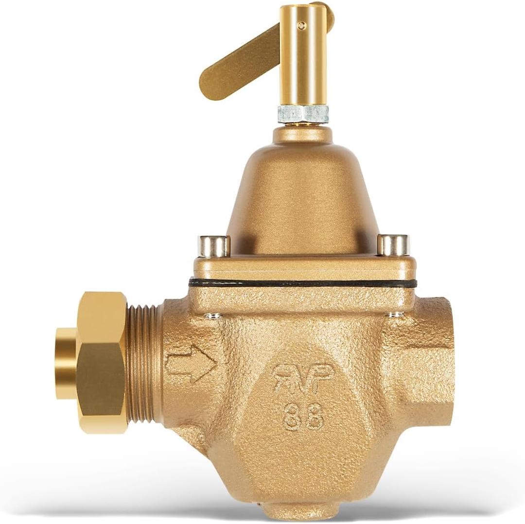 Replacement for S1156F Brass & Tubular Water Pressure Regulator 1156F Series, 1/2" Boiler Pressure Relief Valve S1156F