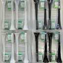 16 Pack Replacement Toothbrush Heads Compatible with Oral B iO, Brush Heads for Oral-B iO 2/3/4/5/6/7/8/9/10/7G Series, with Covers, Black