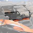 A & UTV PRO 1/2 Higher Front Half Windshield for CFMOTO ZFORCE 950 2021-2024, Clear Tough Hard Coated Window for CFMOTO ZFORCE 950 Sport 20-22, 250x Stronger Than Glass, Replace# 5BYV-805200-1000