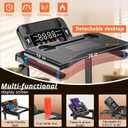 Walking Pad Treadmill with Desk Workstation, 12% Incline Treadmills for Home Office, 350lbs Capacity, 3.5HP