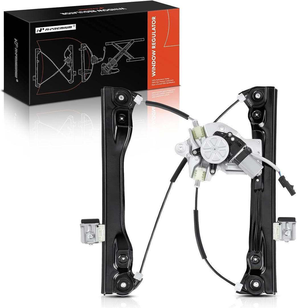 A-Premium Power Window Regulator with Motor (2 Pins Plug Only) Compatible with Chevy Cruze 2012-2015 Chevrolet Cruze Limited 2016 Front Left Driver Side