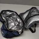 OPUX Lunch Box for Men, Adult Lunch Box Cooler, Insulated Lunch Bag Women, Dual Compartment Lunchbox for Work, Leakproof Double Decker Lunch Bag, Soft Lunch Pail Tote Boys Girls Kids School, Navy Blue