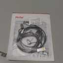 3 in 1 Charging Cable Adapter,Apple MFi Certified Lightning,Type-C,Micro USB Cable,Compatible with iPhone 16/15/14,iPad,Huawei, HTC,LG,Samsung Galaxy,Sony Xperia,Car Play(2 Pack,3.5ft)