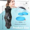 Watris Veiyi Front Load Washer Prop, Washing Machine Door Stopper Magnetic, Washer Prop Holder for Most Machines (Black)