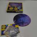 National Geographic Kids Window Art Kit - Stained Glass Solar System Arts & Crafts Kit with Glow in The Dark Planets, Use as Window Suncatchers, Hanging Decor from Ceiling, Mobile, Space Room Decor