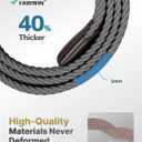 FAIRWIN Men's Golf Belt, Stretch Braided Elastic Woven Casual Jeans Belts 1 3/8" Nylon Web Work Belts for Men