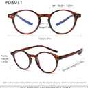 EYEURL 4-Pack Round Reading Glasses for Women Men Blue Light Glasses Retro Round Readers