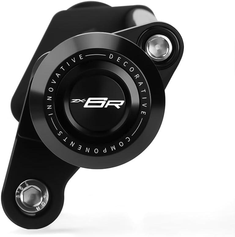 Motorcycle Frame Sliders Falling Protection Crash Protector CNC Compatible With Ninja ZX6R 2024 2025 2026 Engine Fairing Guards ZX636 Ninja636 ZX-6R ZX6R Accessories (Black)