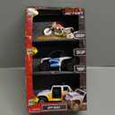Sunny Days Entertainment Maxx Action Mini Off-Road Lights & Sounds Vehicles  3 Pack with Motorcycle with Dirt Mound, ATV and Sports Vehicle