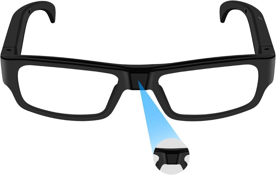 Camera Glasses Wearable HD 1080P Video Smart Glasses Outdoor Sport Action Recording Glass Camera for Cycling, Driving, Hunting, Hiking, Fishing